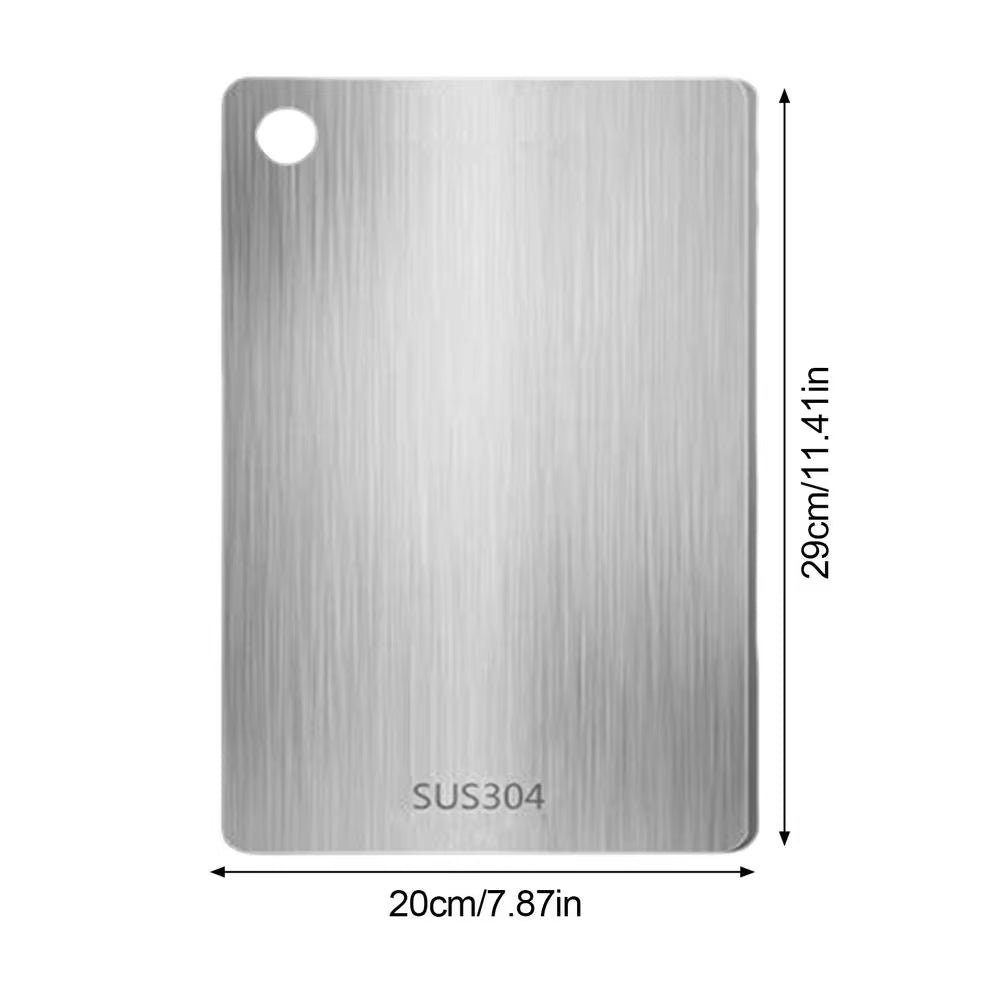 Kitchen Titanium Cutting Board Double-Sided Thicken Chopping Board 304 Stainless Steel Food Grade Meat Fruits Vegetables Board